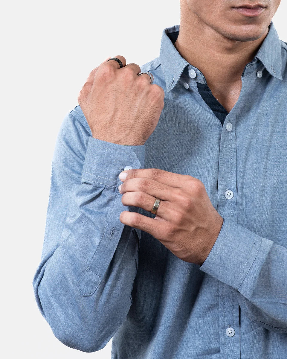 Blue Shamry Shirt Sleeve