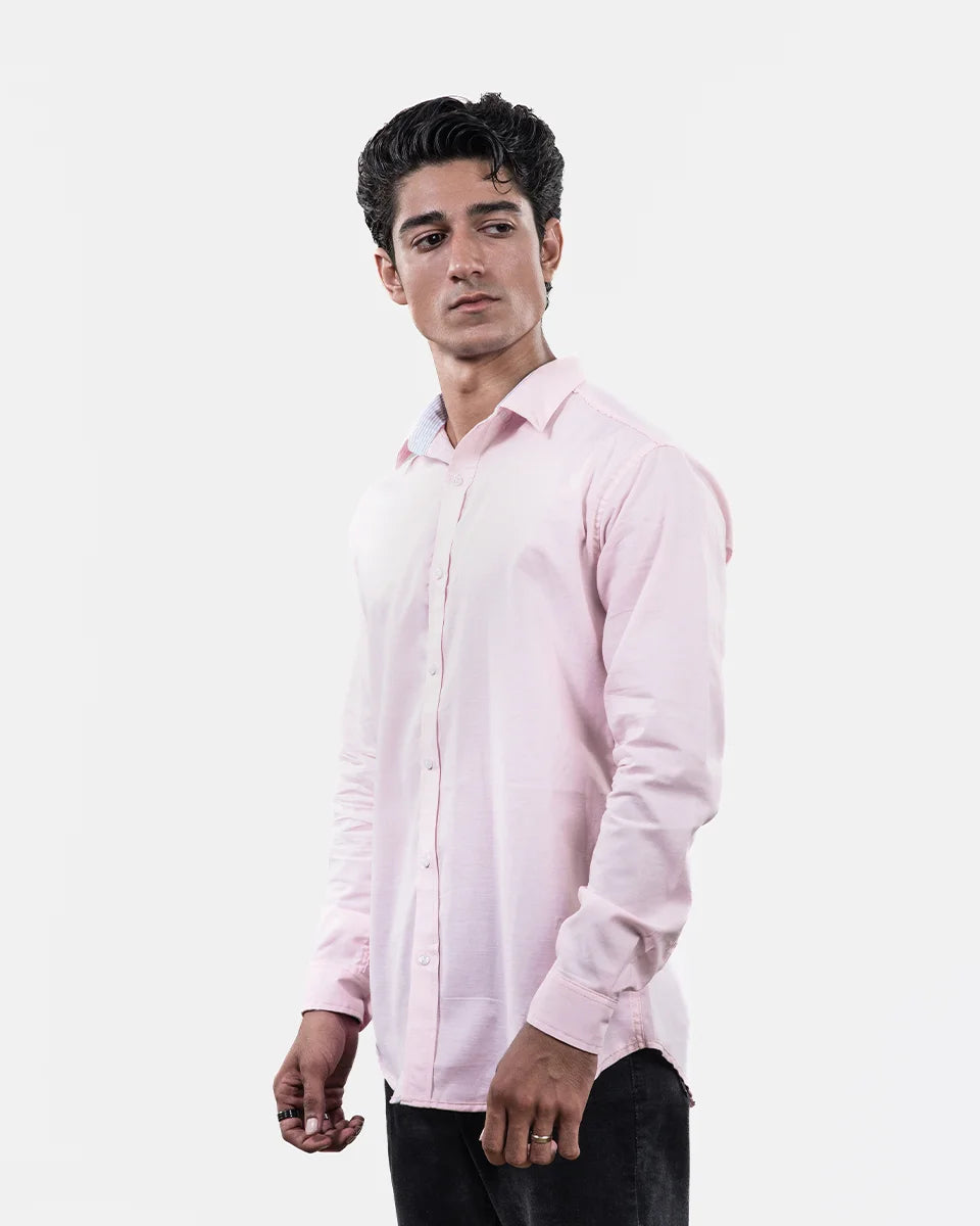 Classic Light Pink Shirt Side