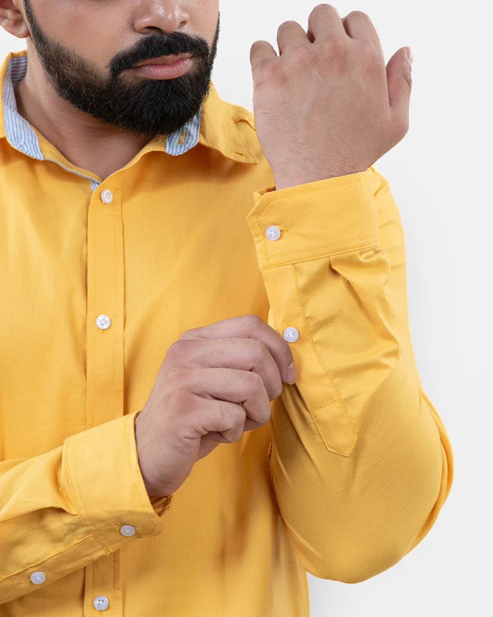 Classic Yellow Shirt - Sleeve