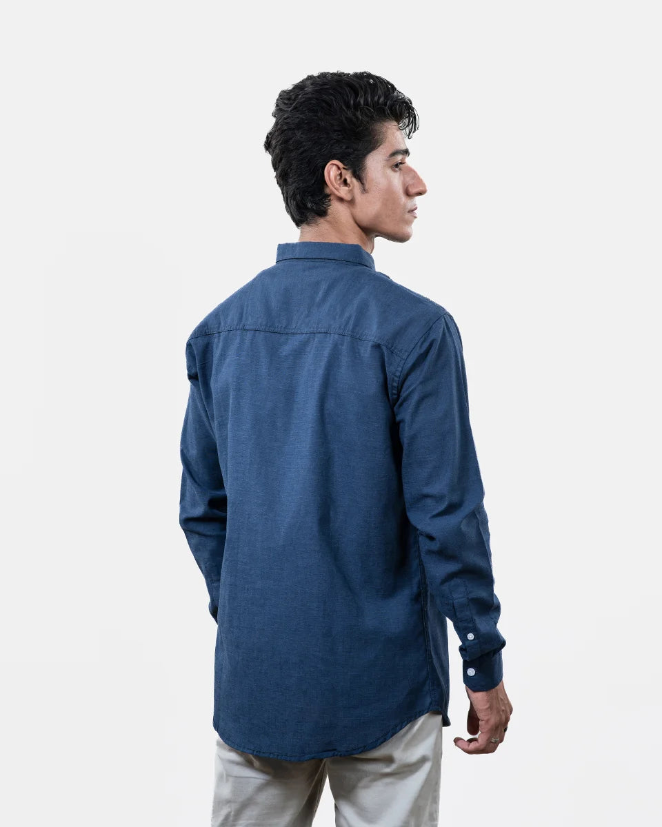 Dark Blue Shamry Shirt Back