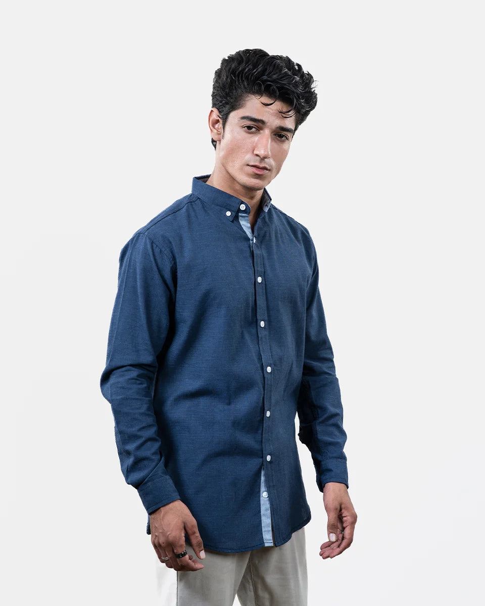 Dark Blue Shamry Shirt Side