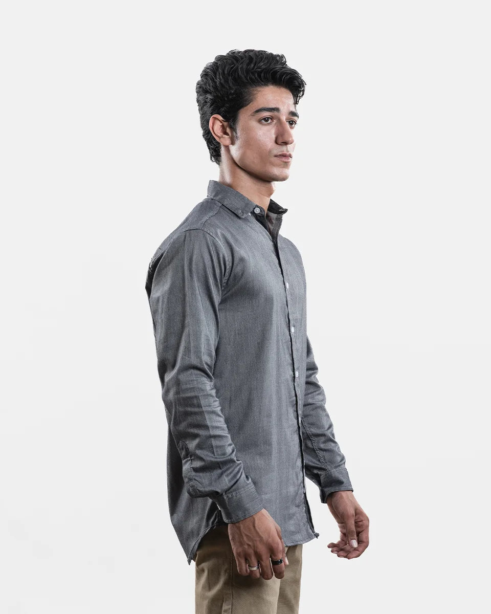 Dark Gray Shamry Shirt Side
