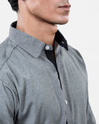 Gray Shamry Shirt Collar