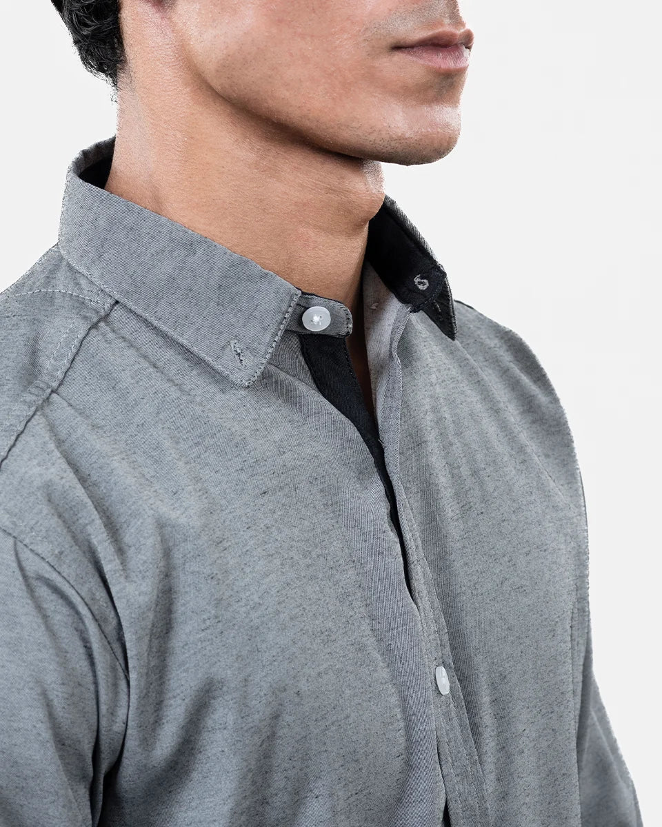 Gray Shamry Shirt Collar