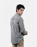 Gray Stripe Shirt Back