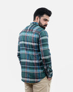 Green Check Shirt - Back