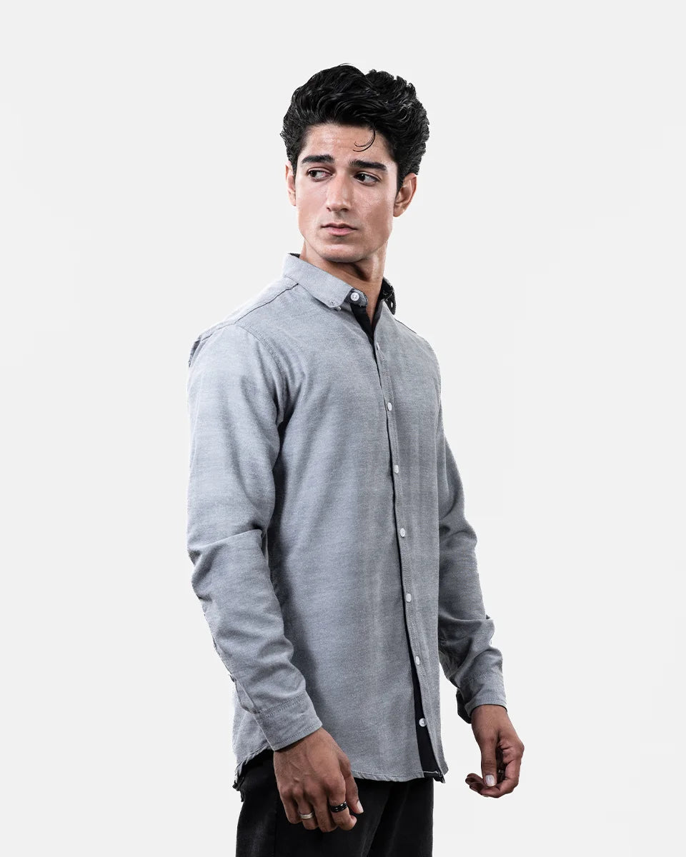 Light Gray Formal Shirt Side