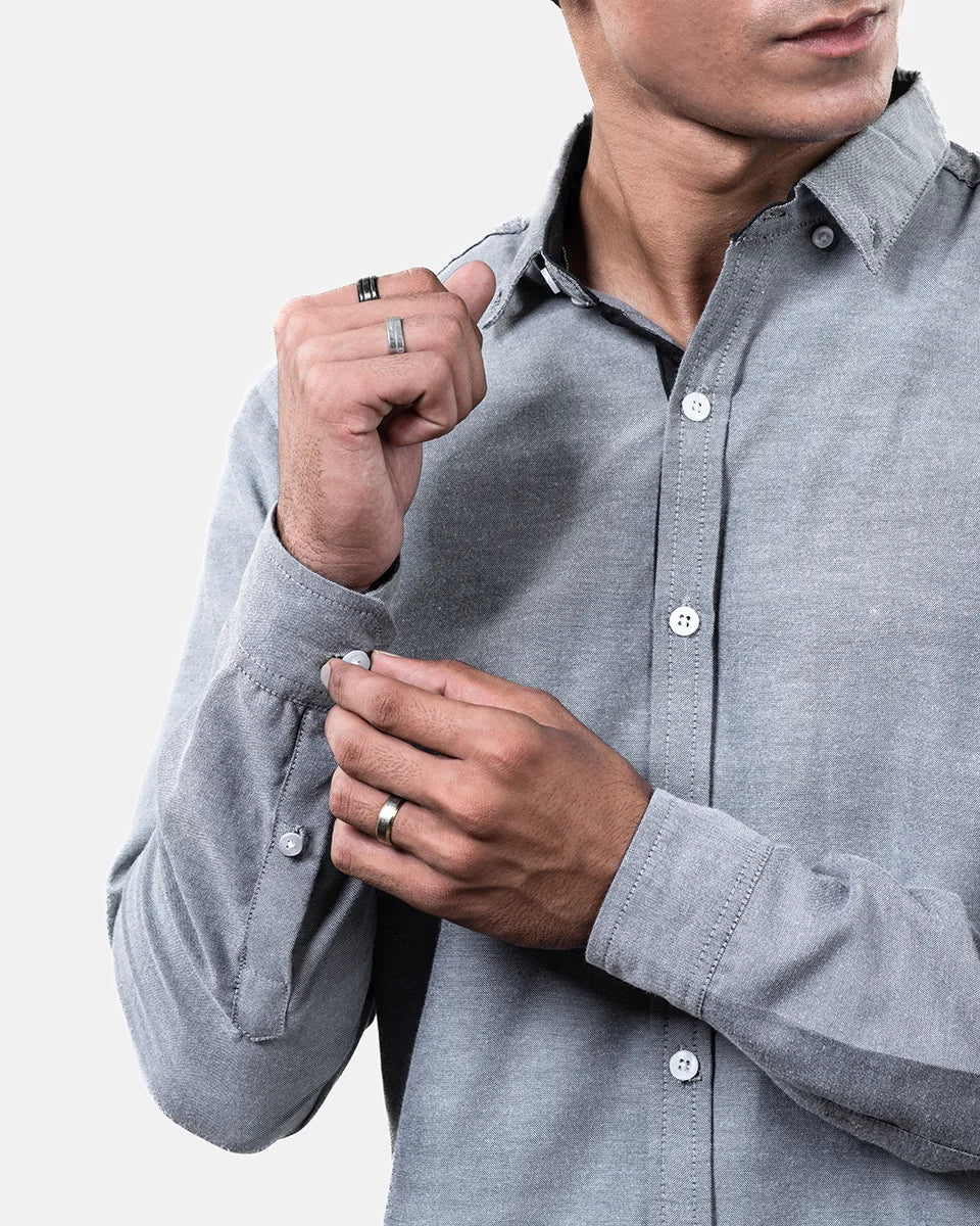 Light Gray Formal Shirt Sleeves