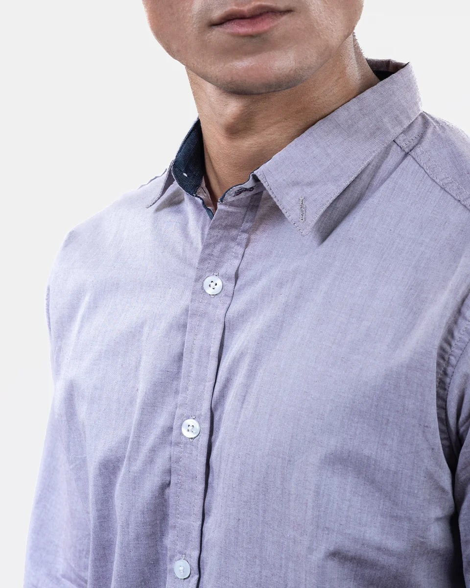 Light lavender Shamry Shirt Coller