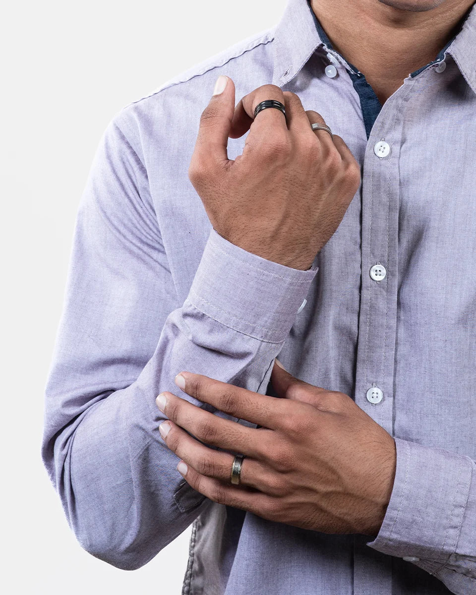 Light lavender Shamry Shirt Sleeve