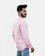 Pink Check Shirt - Back