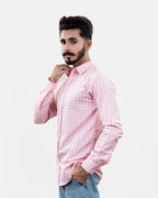 Pink Check Shirt - Side