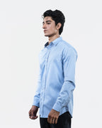 Sky Blue Foraml Shirt Side