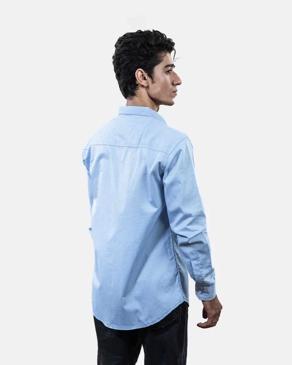 Sky Blue Formal Shirt Back