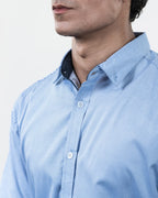 Sky Blue Formal Shirt Collar by Western Wear